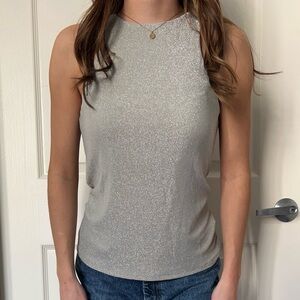 Silver/Sparkly Top